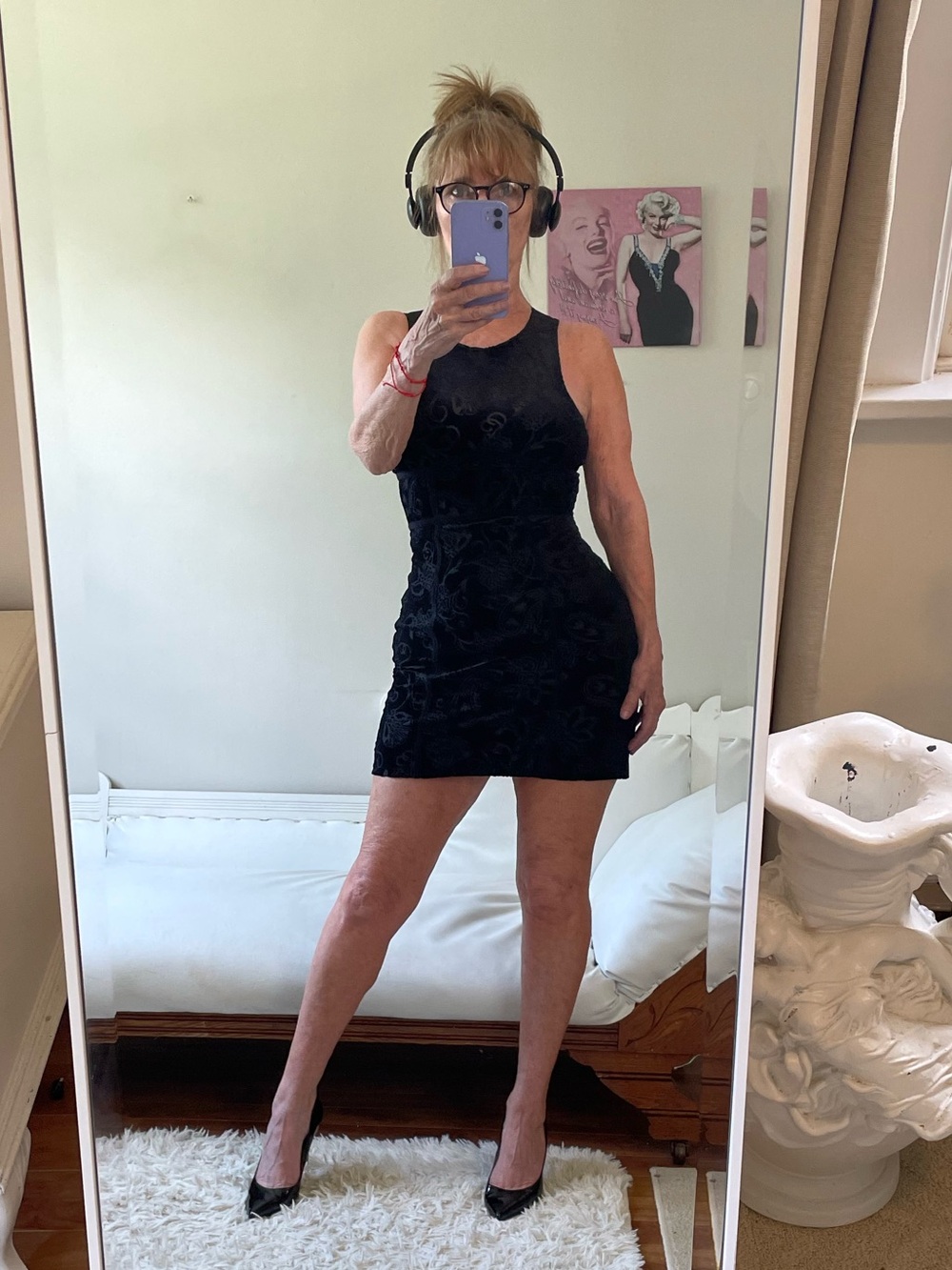 NWT INTIMATELY FREE PEOPLE BLACK BURNOUT SLIP ON DRESS SHEER VELOUR
